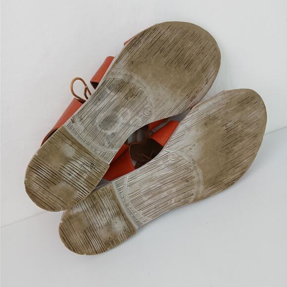 Bueno Yara SZ 40 9.5 Leather Sandals In Brick Red - Picture 7 of 7